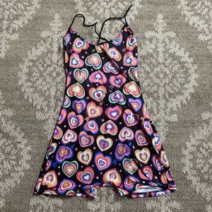 Heart print romper